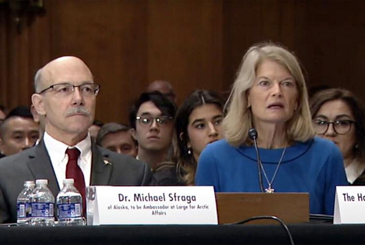 Sen. Murkowski and Michael Sfraga