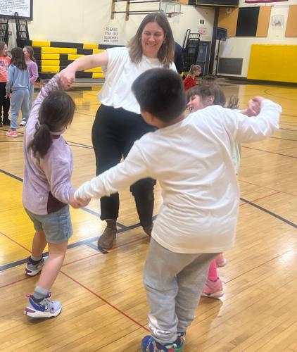 Dancing with students